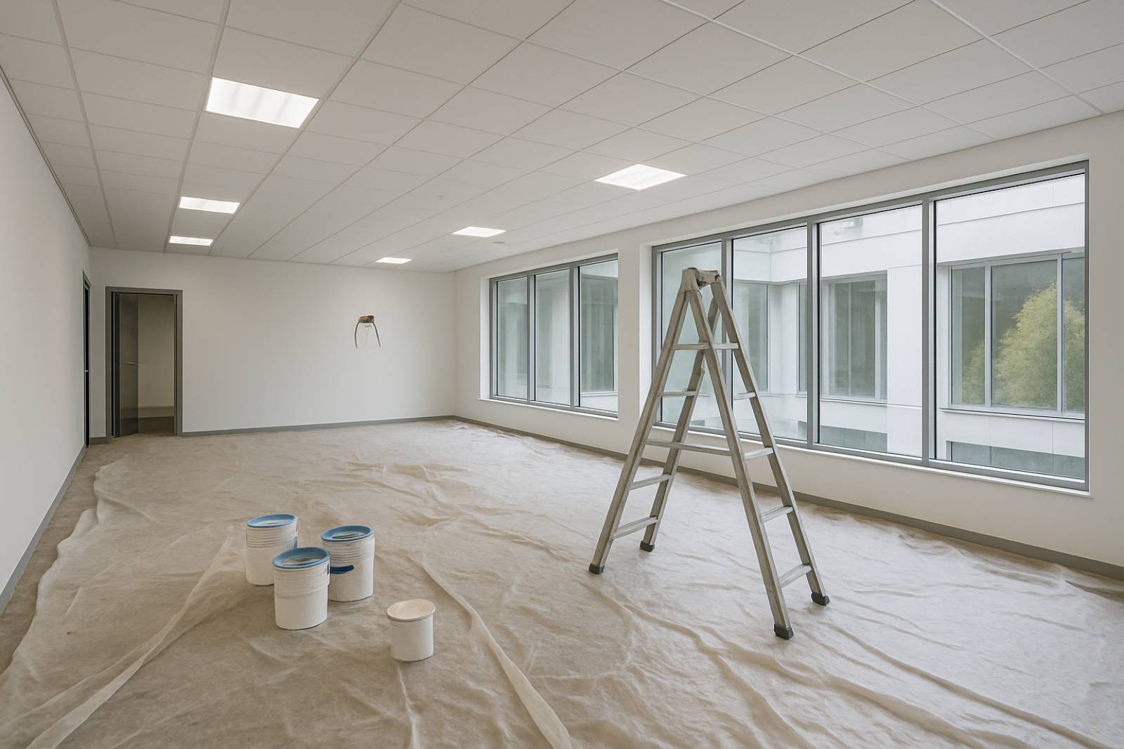 Tarif nettoyage de fin de chantier pour bureaux ou locaux professionnels Dardilly Ouest Lyonnais