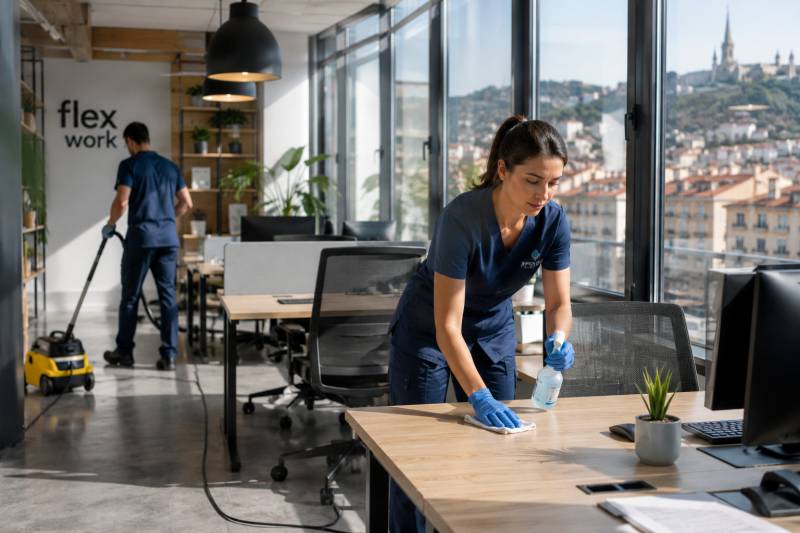 Nettoyage d'un flex office à Lyon