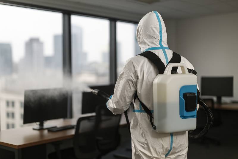 Désinfection de bureaux par nébulisation à Lyon