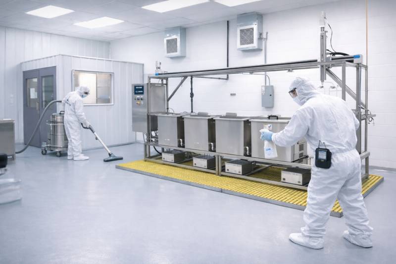 Nettoyage d’une usine microélectronique à Lyon